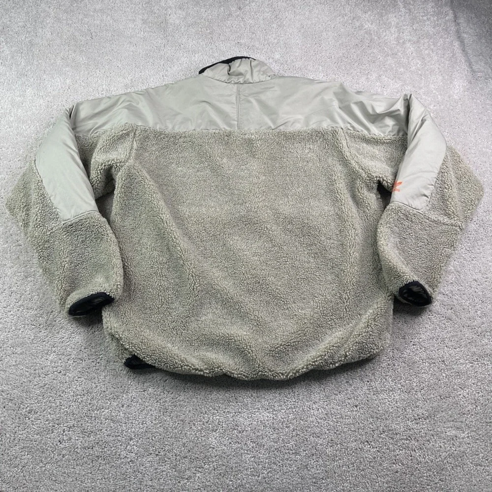 Adidas Jacket‎ Mens Medium Tan Sherpa Fleece Snowboarding Full Zip Polar Coat